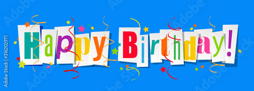 Canvas Print Happy birthday