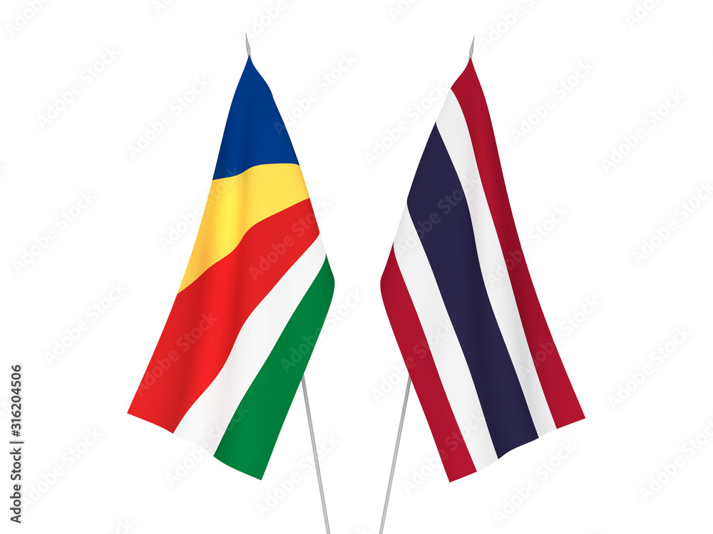 Thailand and Seychelles flags