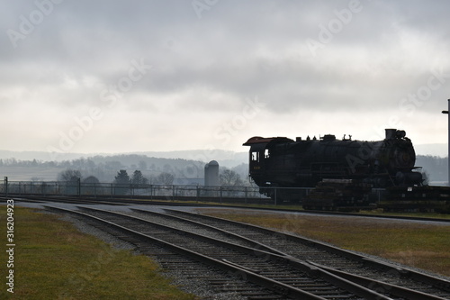 abandoned train sitting on a track © Christian