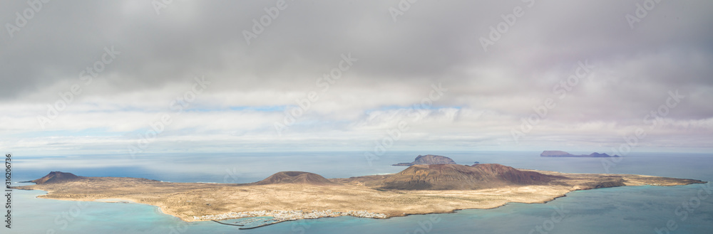 view of la graciosa island