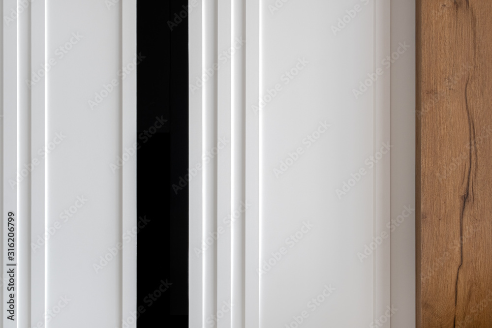 Close-up on decorated wall