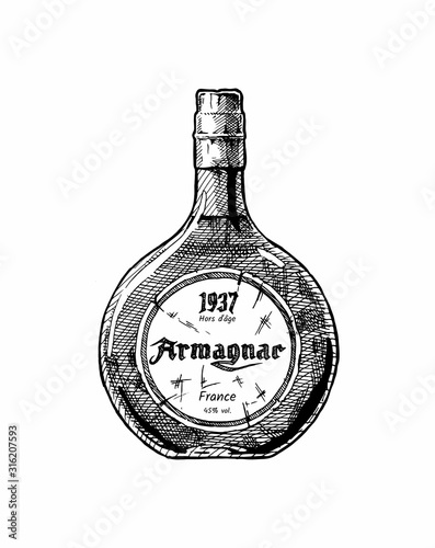 Bottle of Armagnac