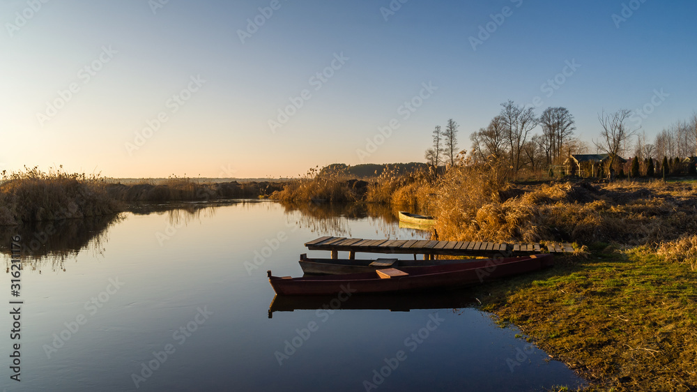 Obraz premium Narwiański Park Narodowy, Dolina Narwi, Podlasie, Polska