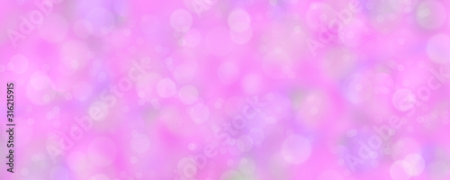 Bright pink blurred background. Abstract multicolored stains with soft bokeh. Spring design for banners, wallpapers, wrapping paper