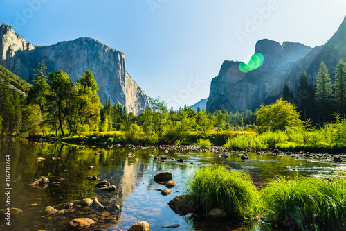 Hiking in the Yosemite National Park USA