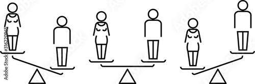 Gender balance icon