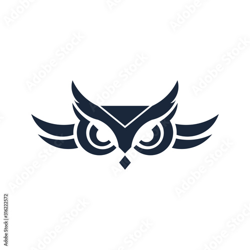 owl logo vector , owl icon vector template