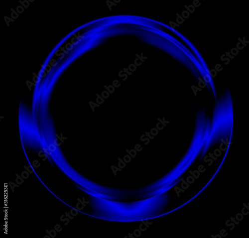 abstract circle on black background 