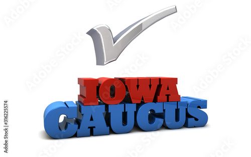 Obraz na plátně Iowa Caucus Election USA