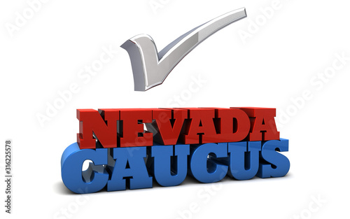 Obraz na plátně Nevada Caucus Election USA