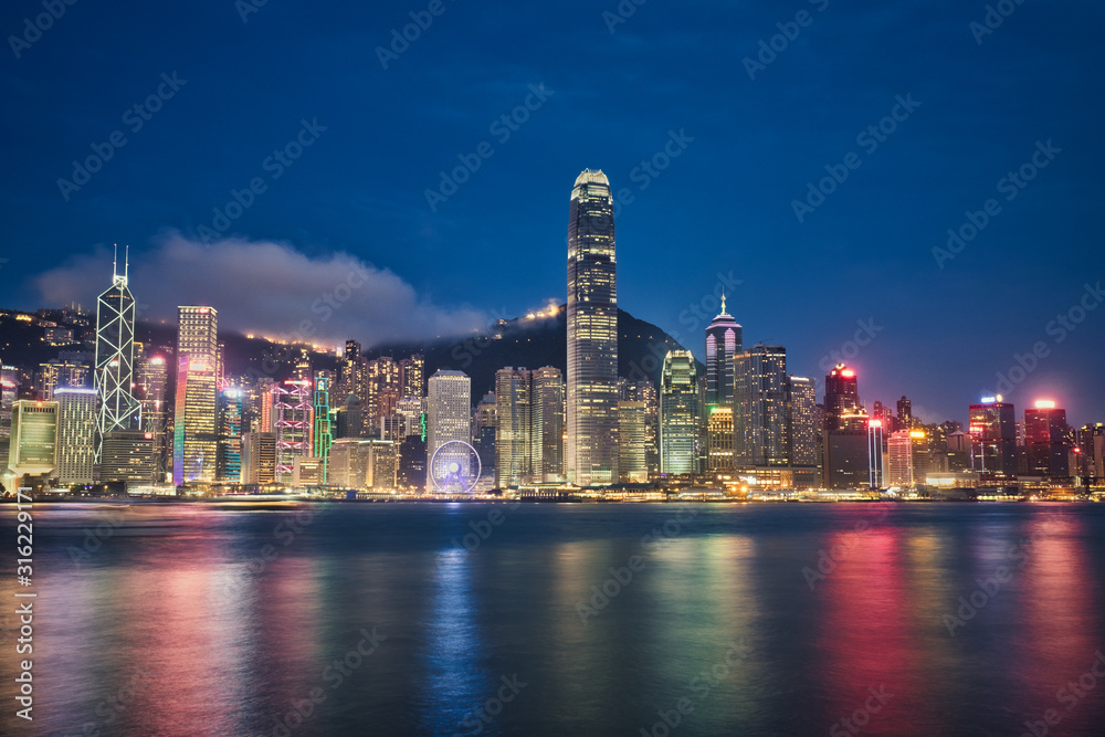 Hong Kong and the blue hour Hong Kong and the blue hour