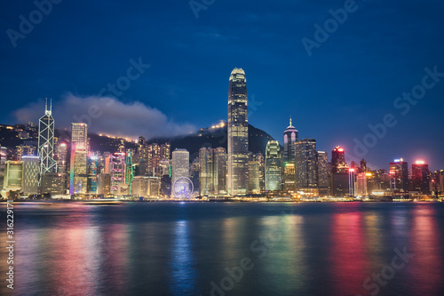 Hong Kong and the blue hour