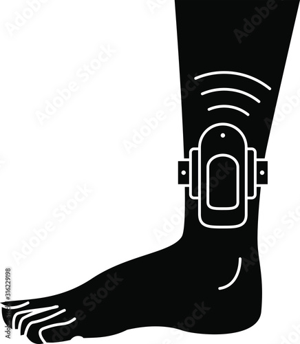 Ankle monitor icon