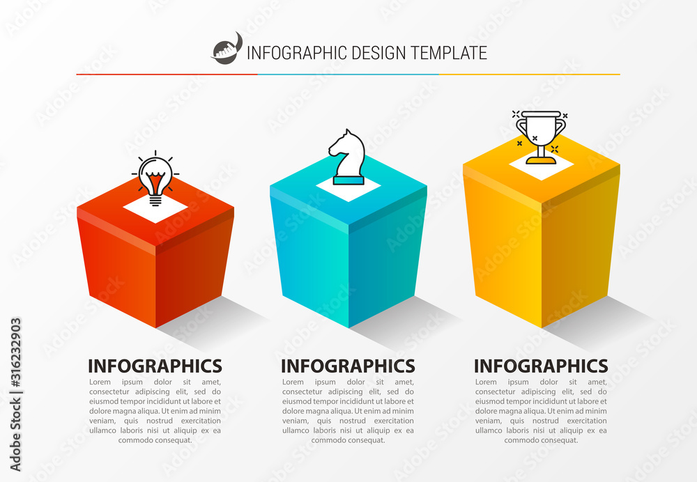 Infographic design template. Creative concept with 3 steps Infographic design template. Creative concept with 3 steps