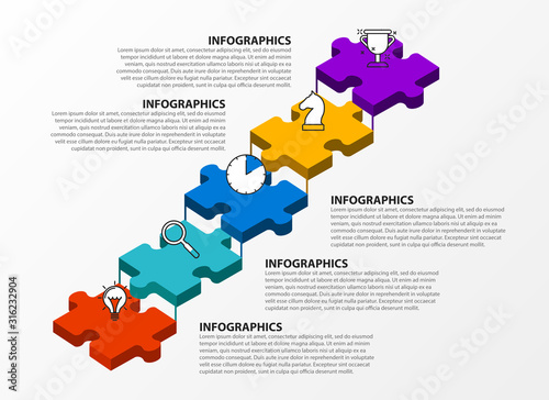 Infographic design template. Creative concept with 5 steps