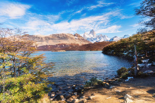 Los Glaciares National Park  Santa Cruz Province  Patagonia  Argentina  Fitz Roy mount.