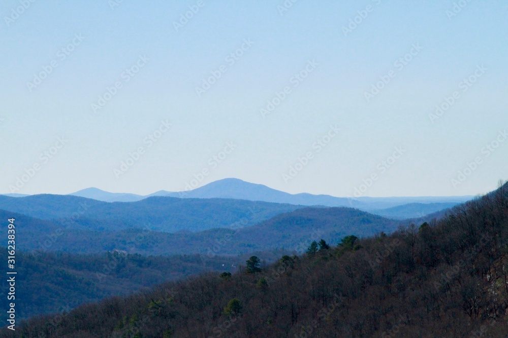 panoramic view of the mountains