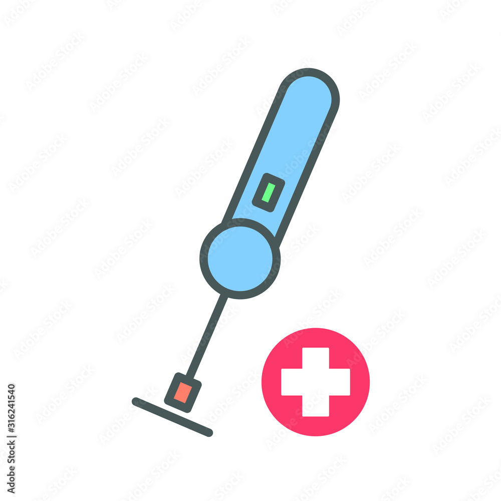 Mini hand grinder , icon vector , medical tool Mini hand grinder , icon vector , medical tool