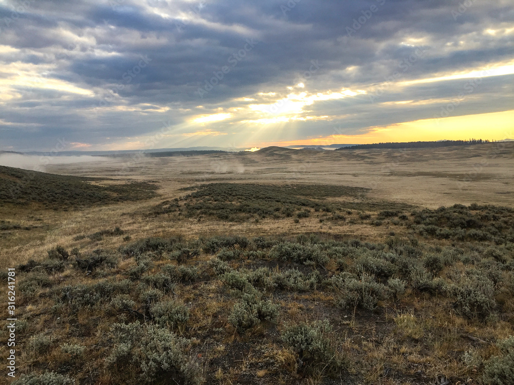 Fototapeta premium Hot Springs in Yellowstone National Park