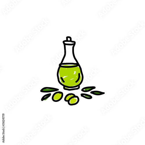 bottle of olive oil