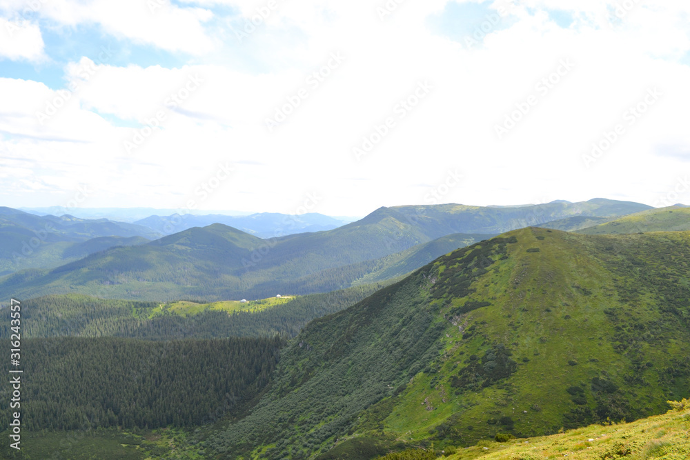 Top view from  Hoverla