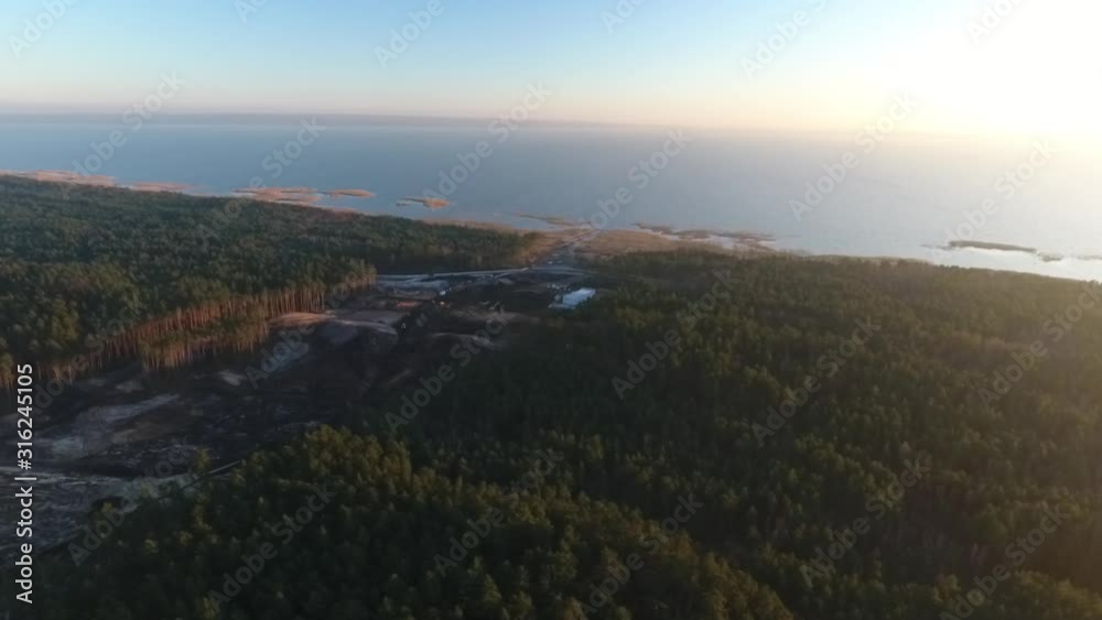 Przekop Mierzei Wiślanej Dron Przekop Mierzei Wiślanej Dron