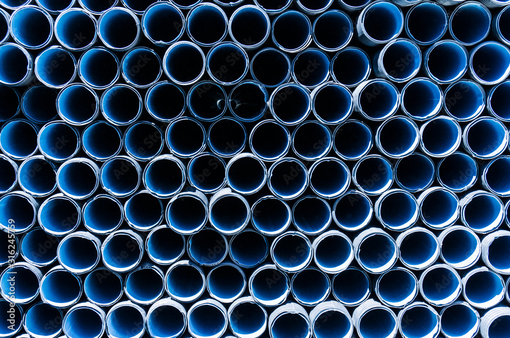 Abstract pattern of aged pvc pipe 