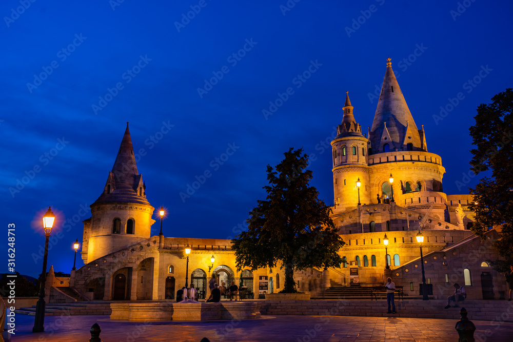 Fisherman's Bastion in Budapest, Hungary.