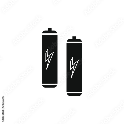 vector icon with rechargeable battery shape
