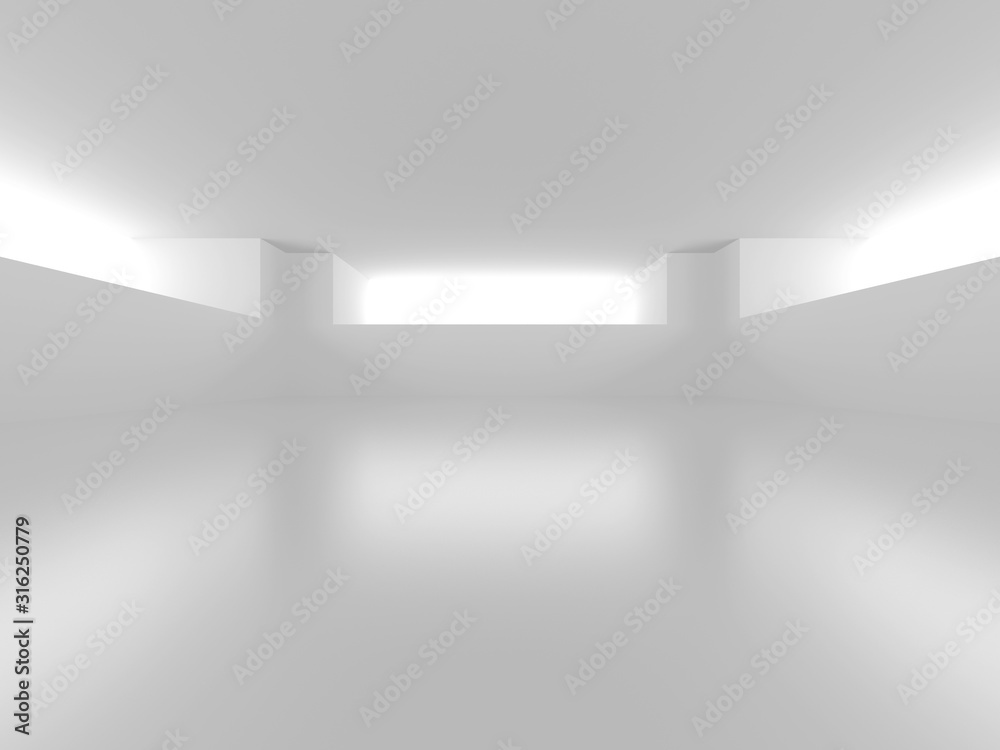 Futuristic White Architecture Design Background Futuristic White Architecture Design Background