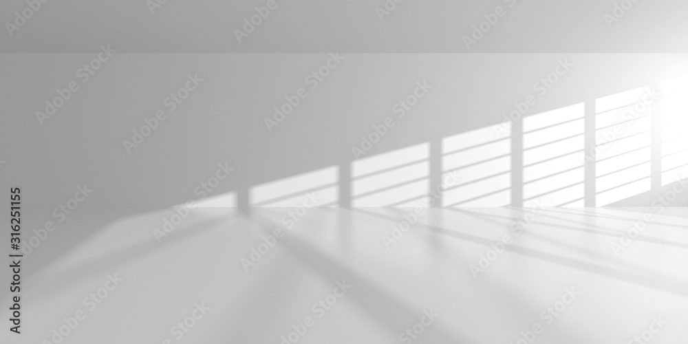 Obraz premium Futuristic White Architecture Design Background