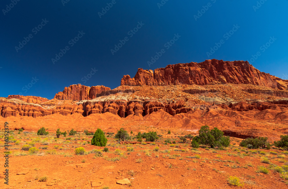 The Fluted Wall, Capitol Reef National Park, Utah