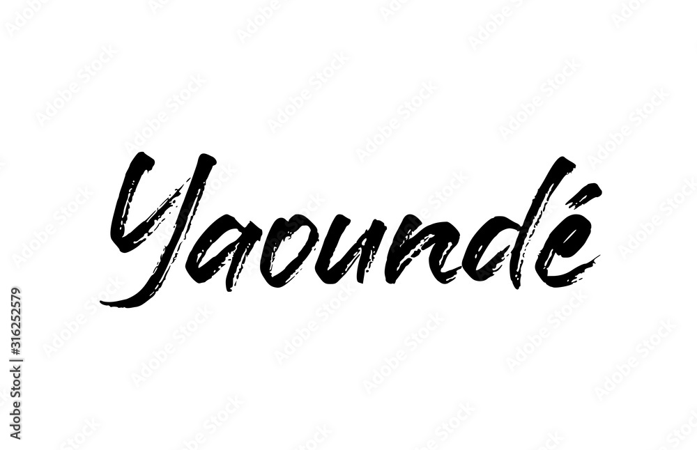 capital Yaounde typography word hand written modern calligraphy text lettering capital Yaounde typography word hand written modern calligraphy text lettering