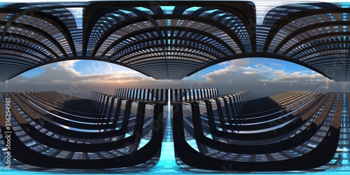 Photography HDRI, environment map , Round panorama, spherical panorama, equidistant projecti