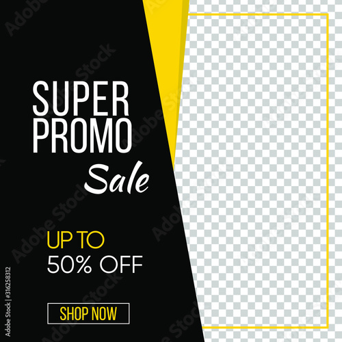 Sales banner template design, Big sale special offer. Vector illustration.