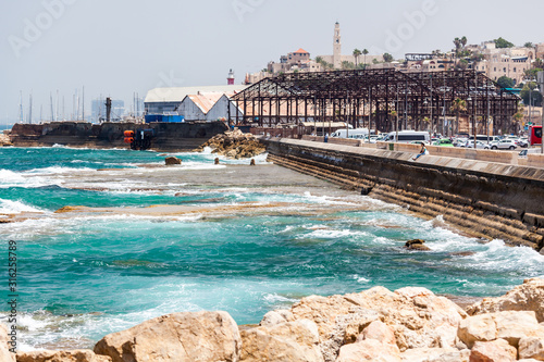 Beautiful view of the Tel Aviv. photo