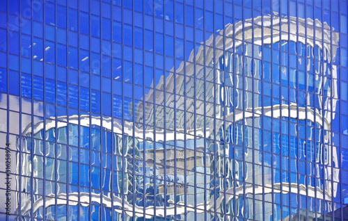 Reflection of the building photo