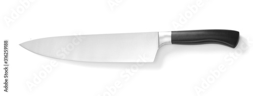 Kitchen Knife Stainless Steel on white background isolated