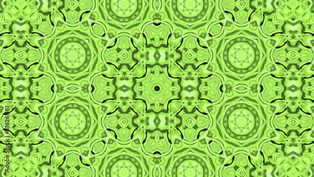 3d Looped abstract ornate decorative background. Hypnotic trendy kaleidoscope. 3d Looped abstract ornate decorative background. Hypnotic trendy kaleidoscope.