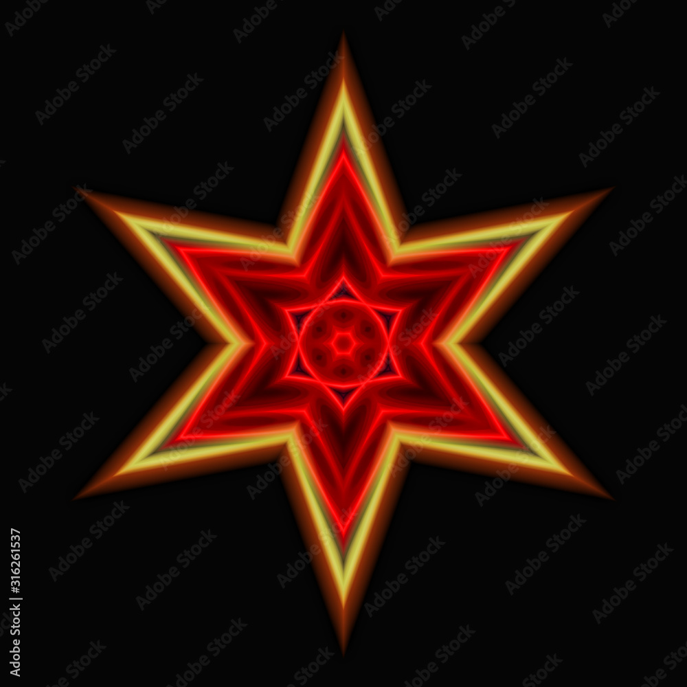 3d effect - abstract star shape graphic 3d effect - abstract star shape graphic