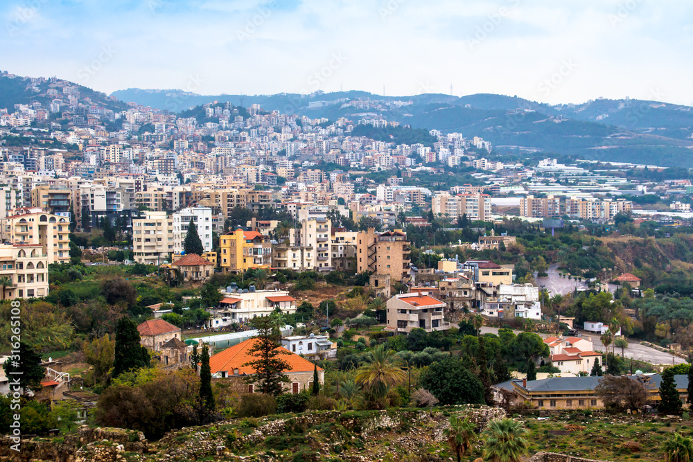 Cityscape of Byblos in Lebanon.