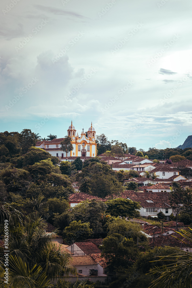 igreja antiga na cidade historica de Tiradentes Minas Gerais