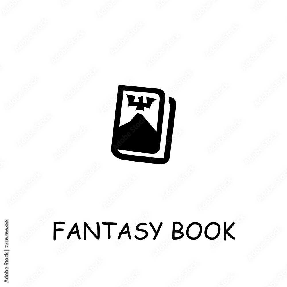 Fantasy Book flat vector icon