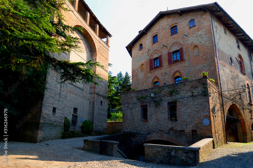 A detail of Castel Arquato