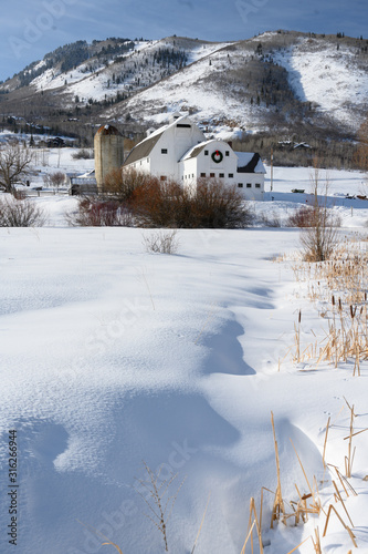 Winter barn