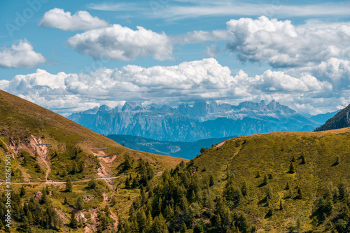 Panoramic view of Dolomites  Italy