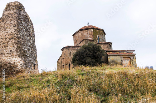 Dschwari Church (Unesco World Heritage Site) near Mzcheta, Georgia, Asia. photo