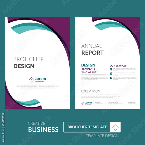 flyer brochure business annual report cover template design
