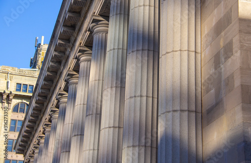 colonnade at the courthouse