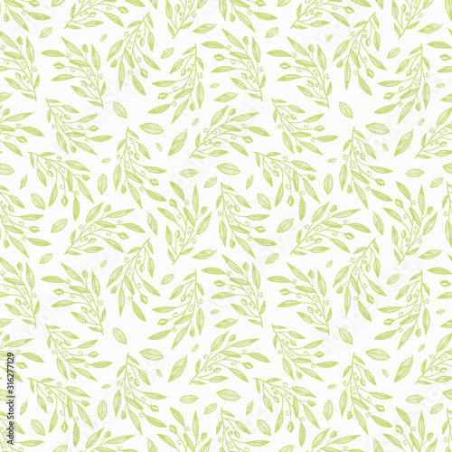 Seamless spring vector pattern. Doodle background, summer texture. Can be used for wallpaper, wrapping, web page, social media and print card